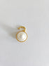 elegant golden single pearl charm