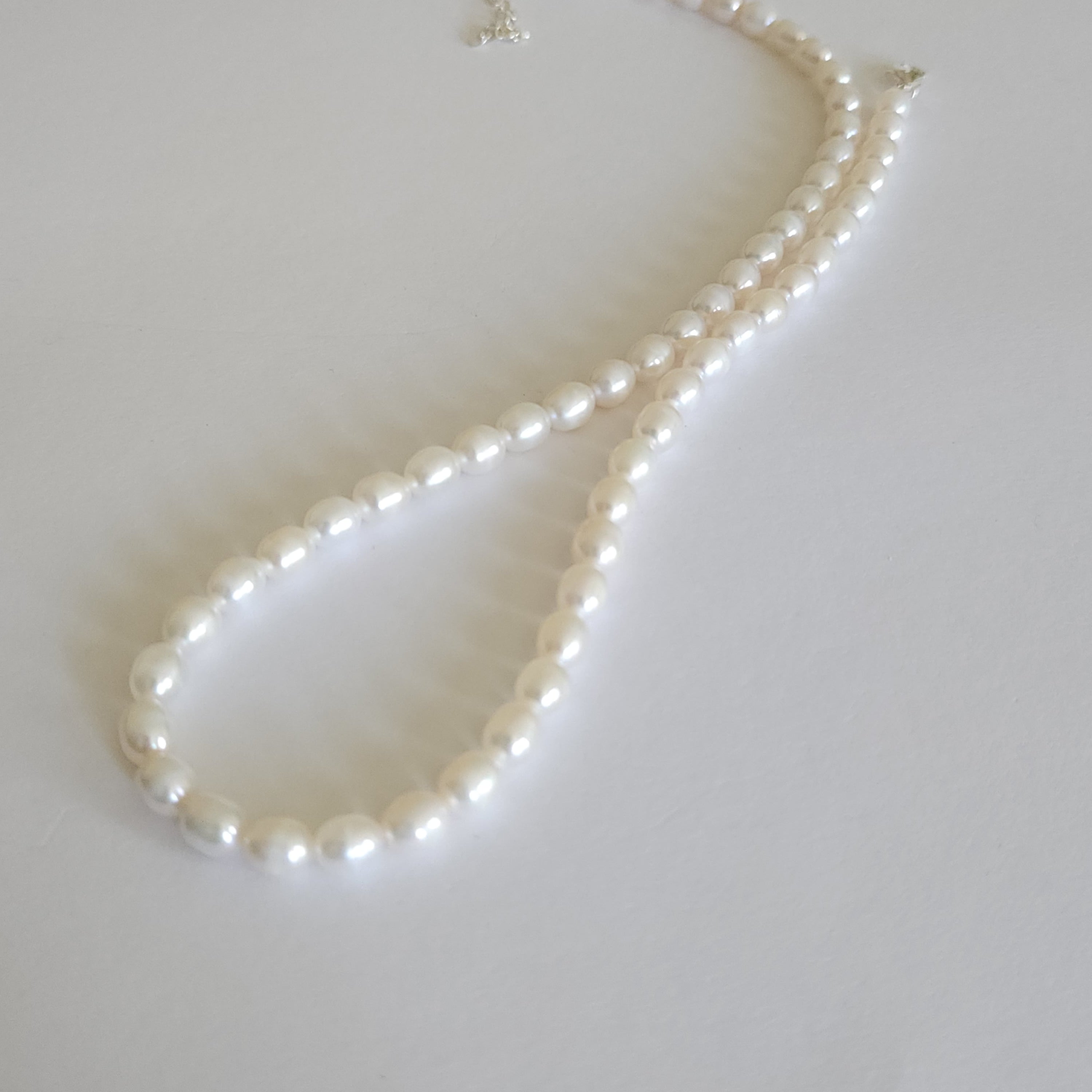 Fresh water basic pearl necklace