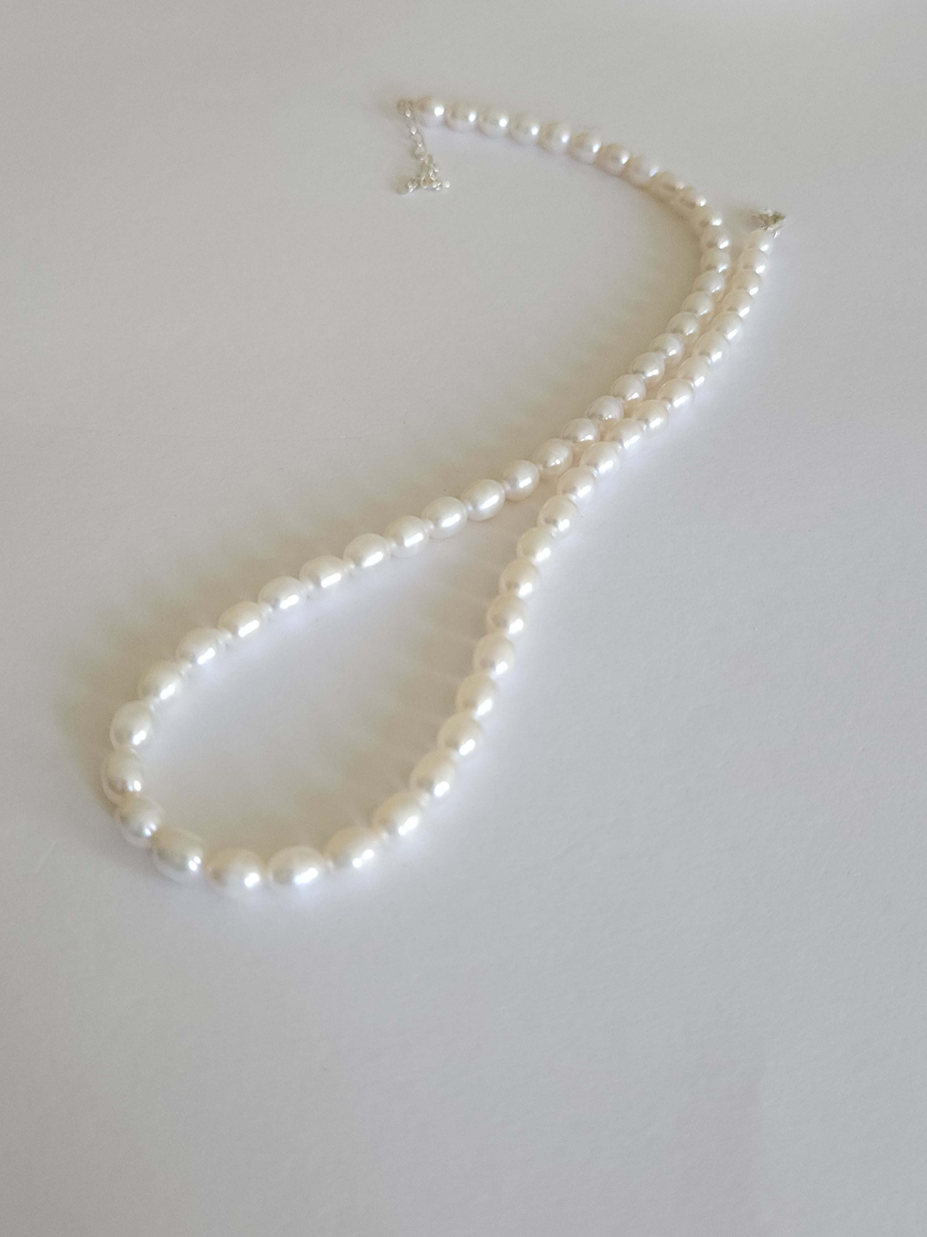 Fresh water basic pearl necklace